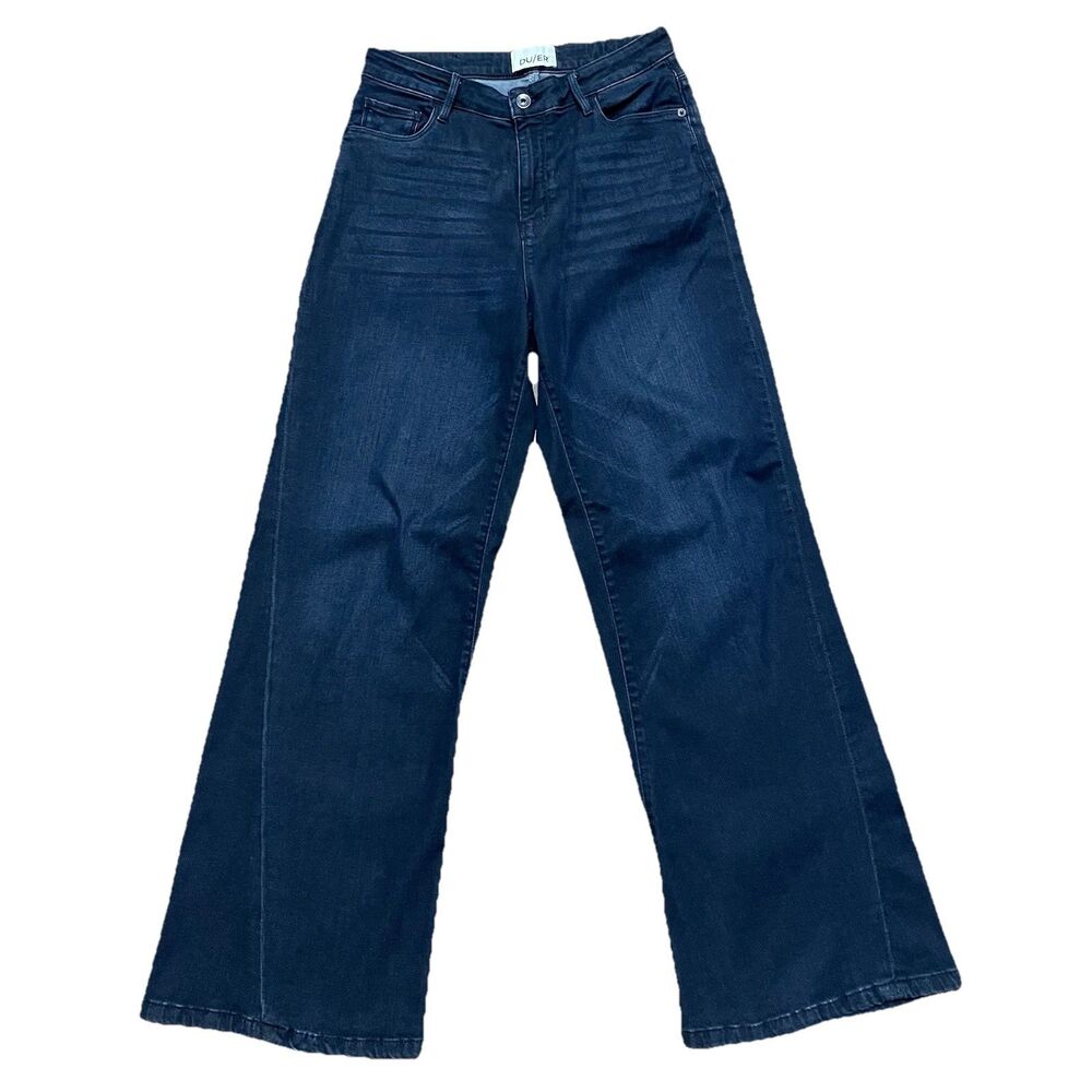 DU/ER No Sweat High Rise Wide Leg Jeans Dark Wash 29x30